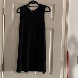 sleeveless swing / circle dress.